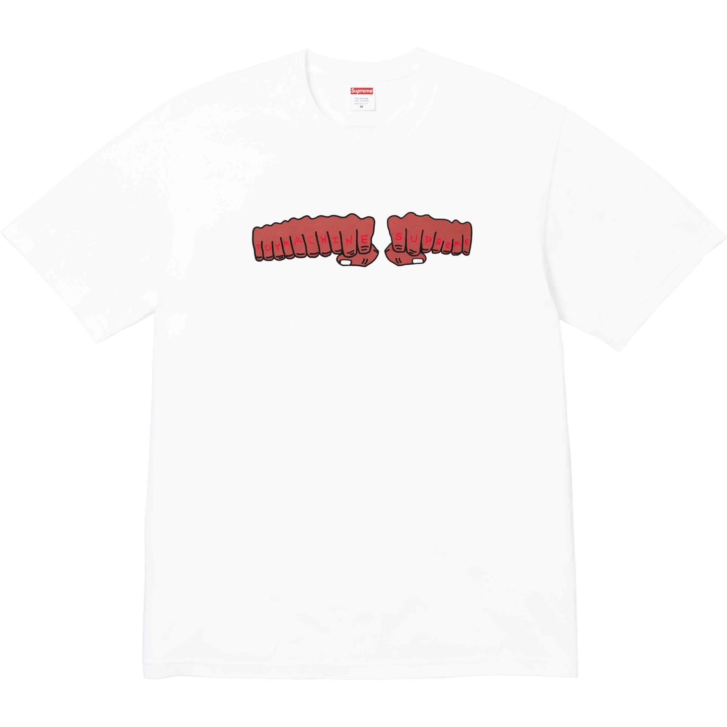 Supreme x Toy Machine Fist Tee White